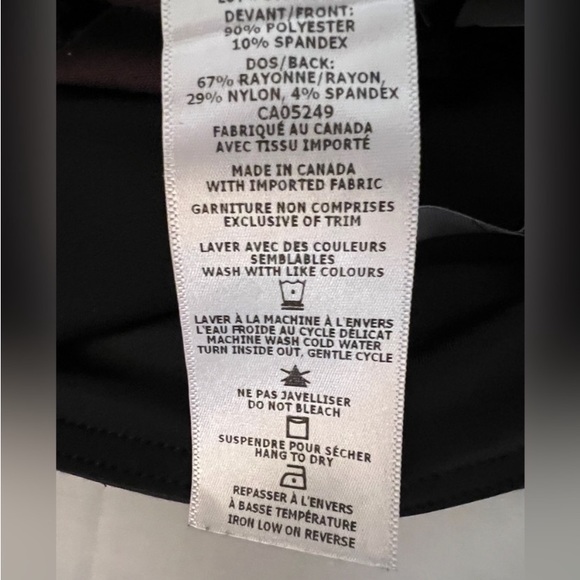 Nic and Zoe Color Block Duster Blue/Black/Brown Sz L Ret $168 - Picture 9 of 10